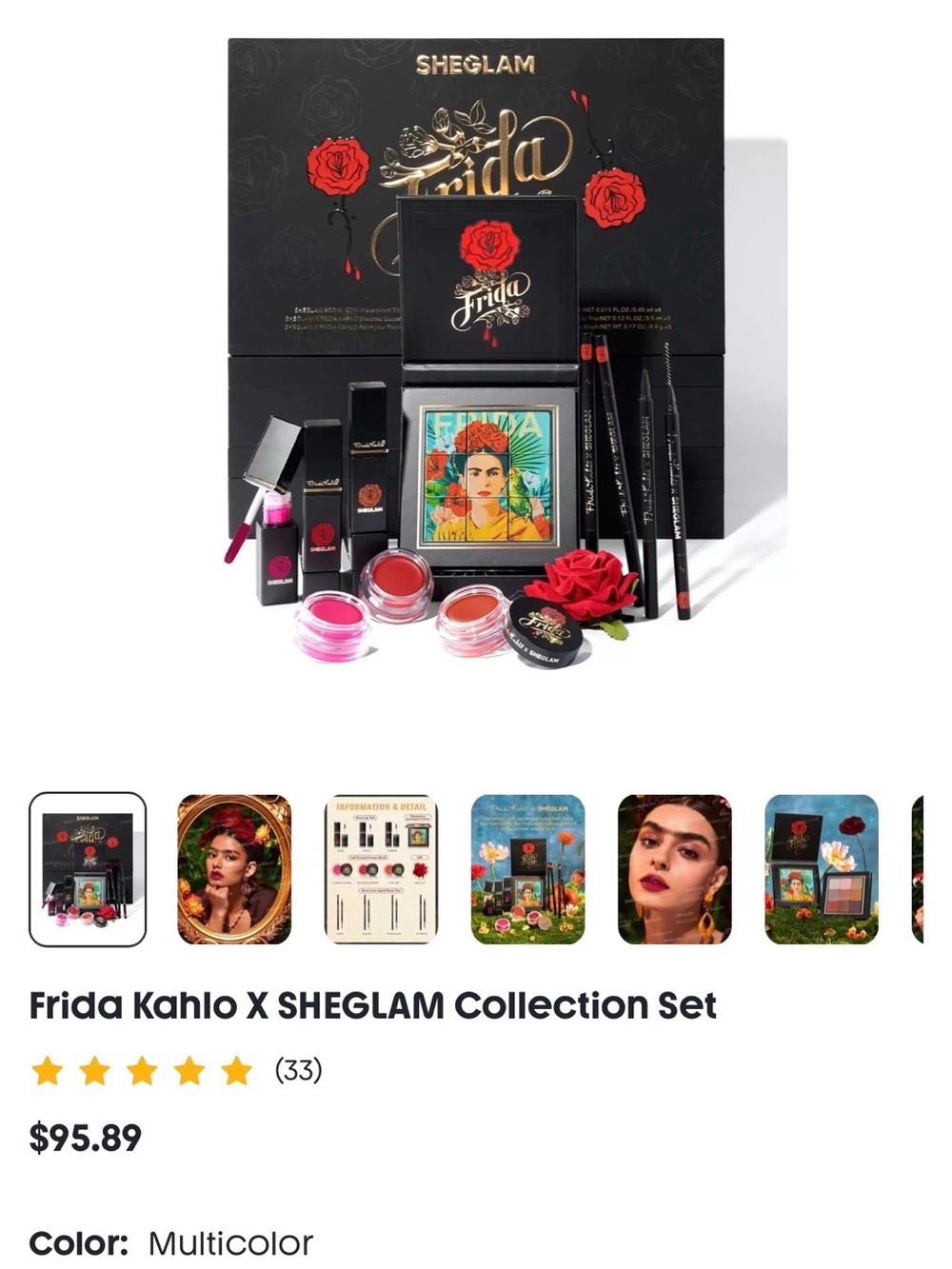 Sheglam x Frida Kahlo Makeup Collection Set - New